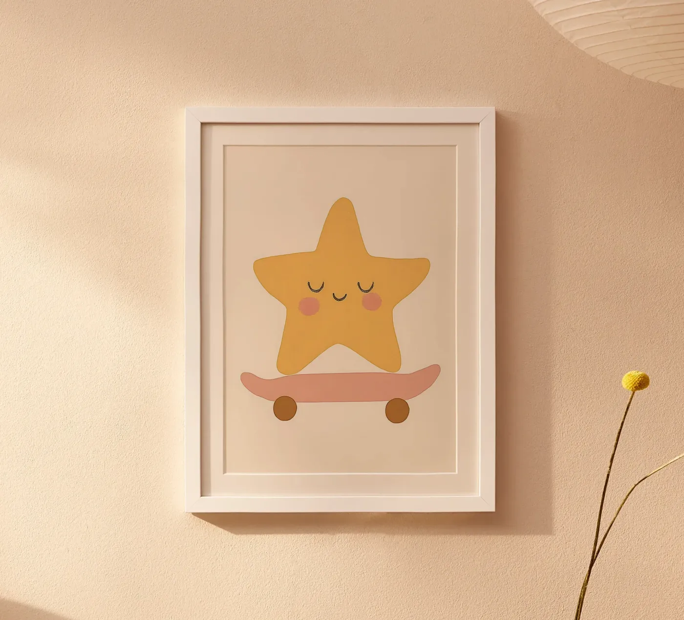 Stampa di una piccola stella, poster sullo skateboard, stampa per bambini poster da Little Lola