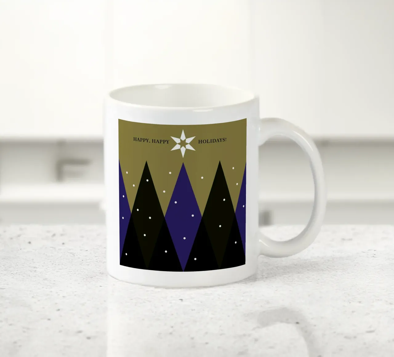 Happy, Happy Holidays tazza in ceramica da Bo Lundberg