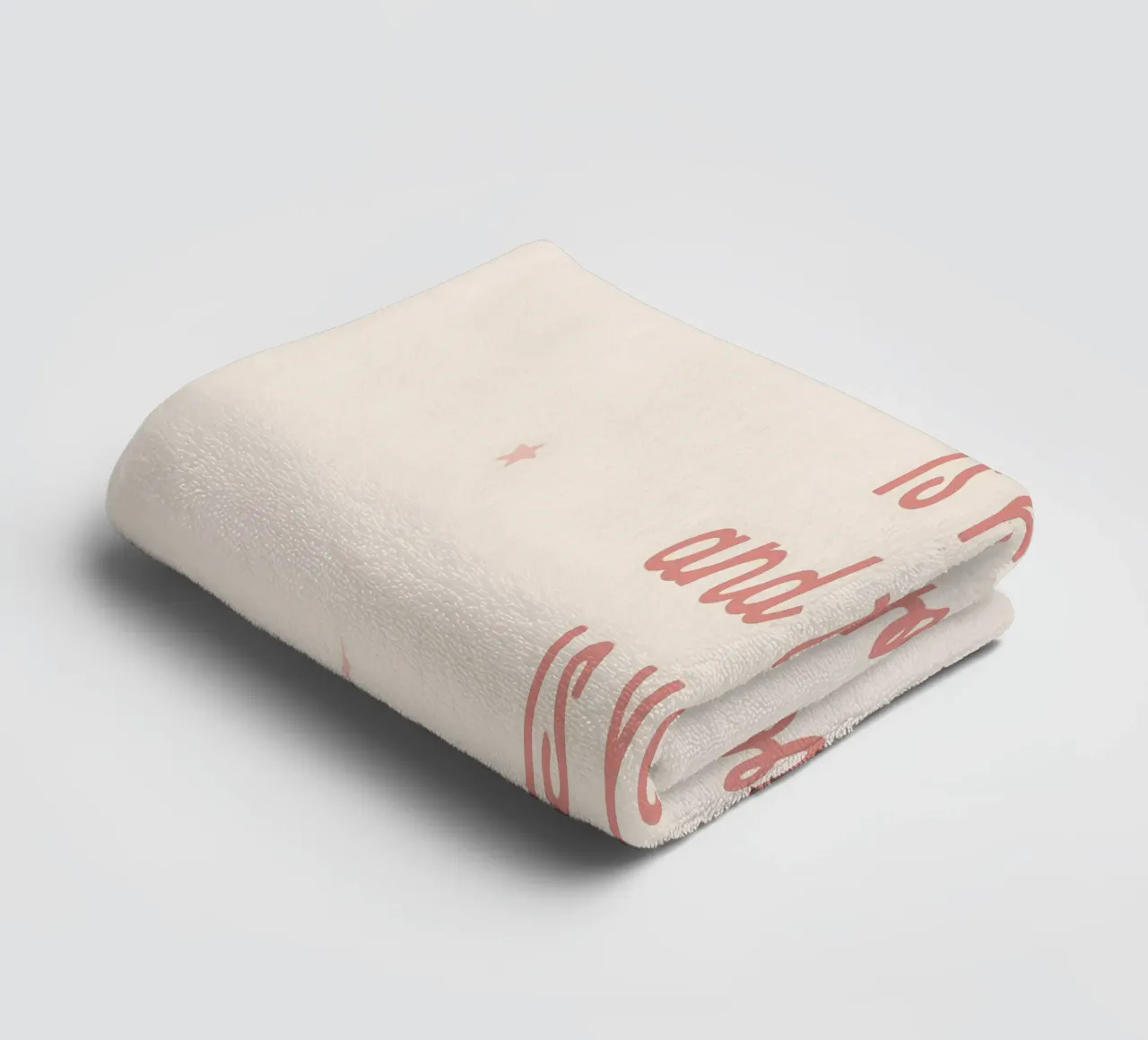 Positive Affirmation, Kids Nursery Wall Art towel by Little Lola
