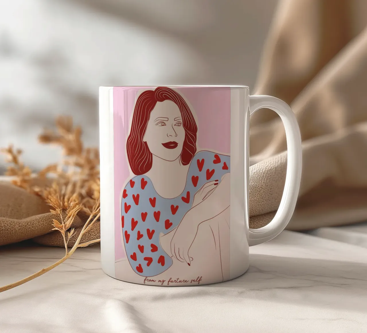 From My Future Self tazza in ceramica da Retro Love