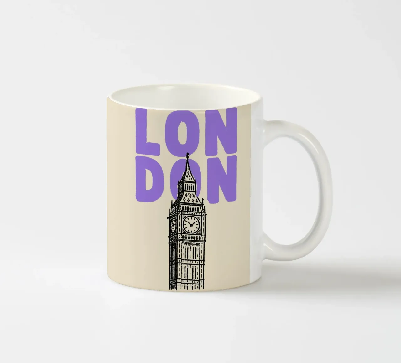 Purple London Calling tazza in ceramica da MOOODZART