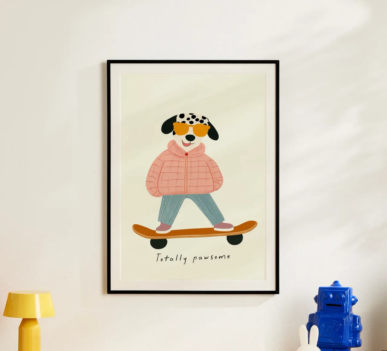 Totally Pawsome, Skateboarding per cani, asilo nido per ragazzi poster da Little Lola