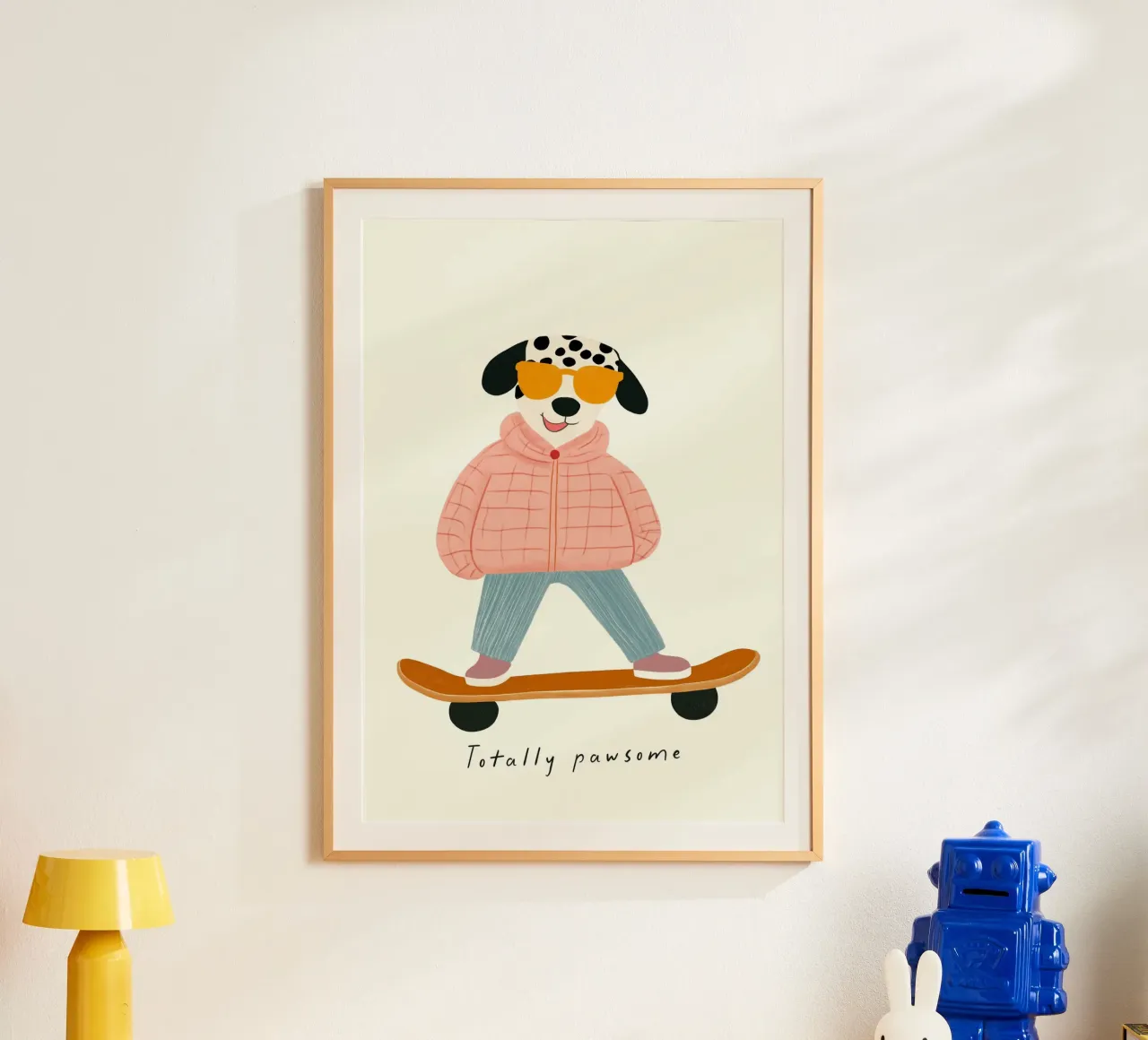Totally Pawsome, Skateboarding per cani, asilo nido per ragazzi poster da Little Lola