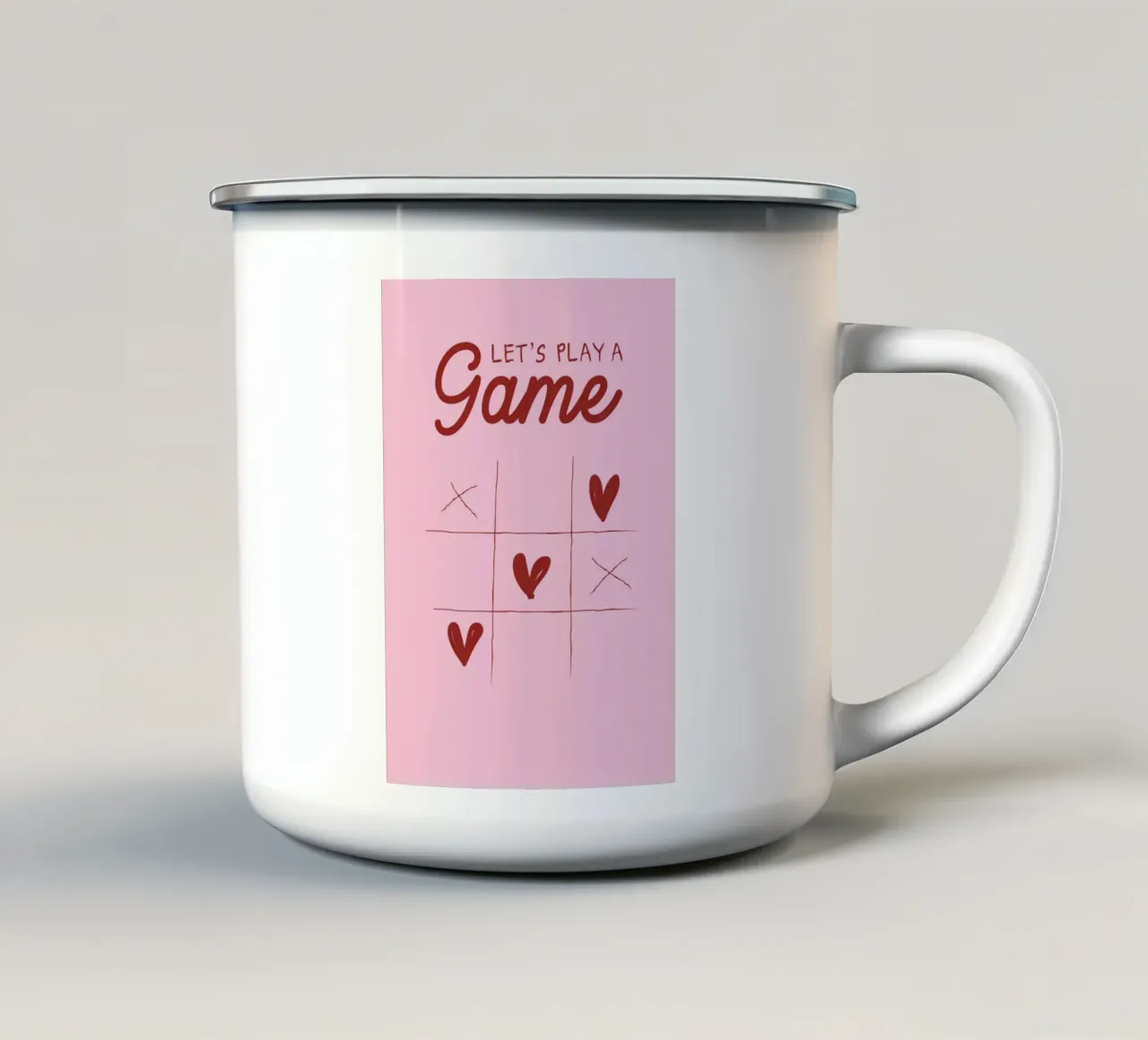 Lets Play A Game tazza in smalto da Retro Love