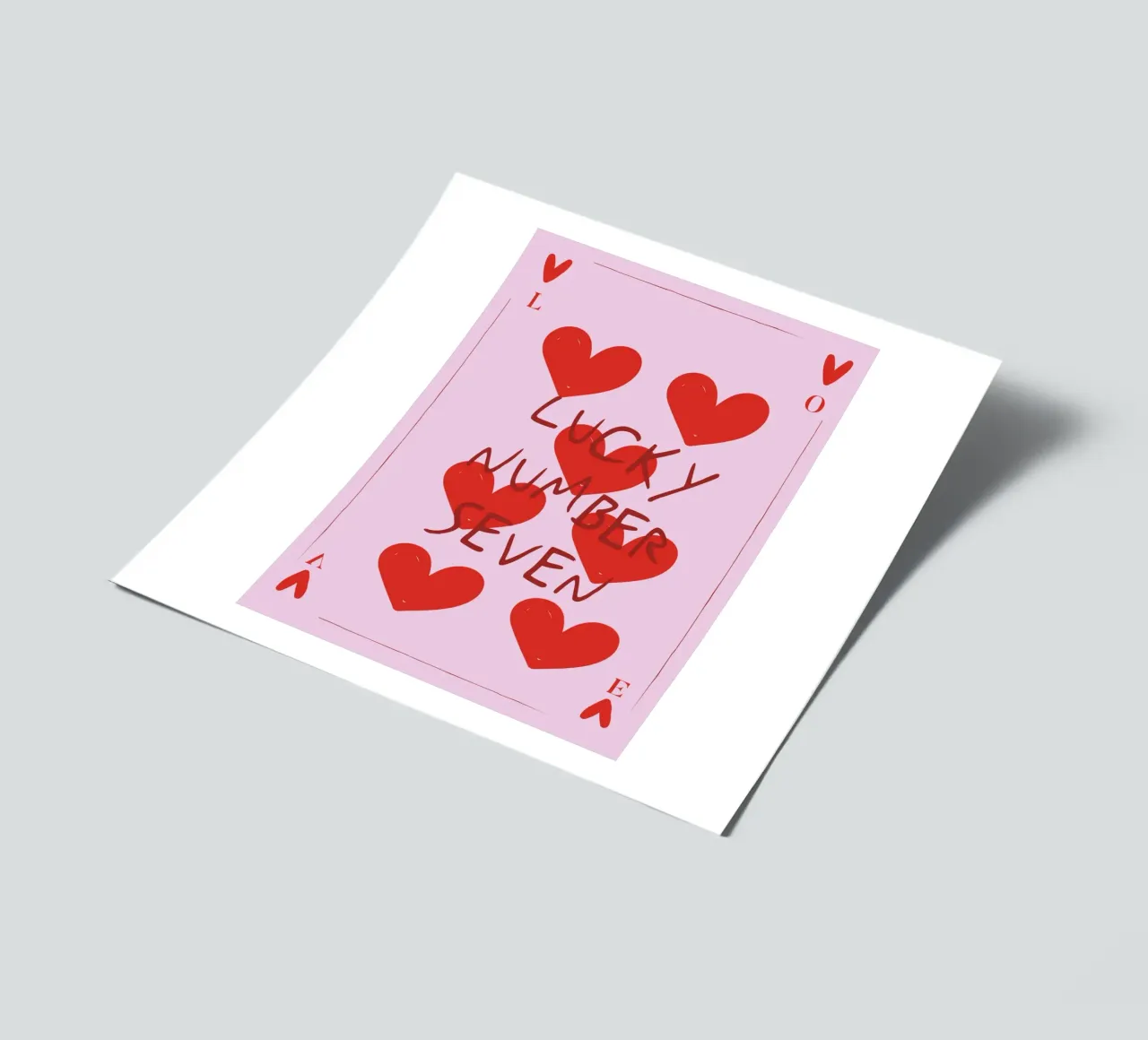 Lucky Number Seven sticker sheet by Retro Love