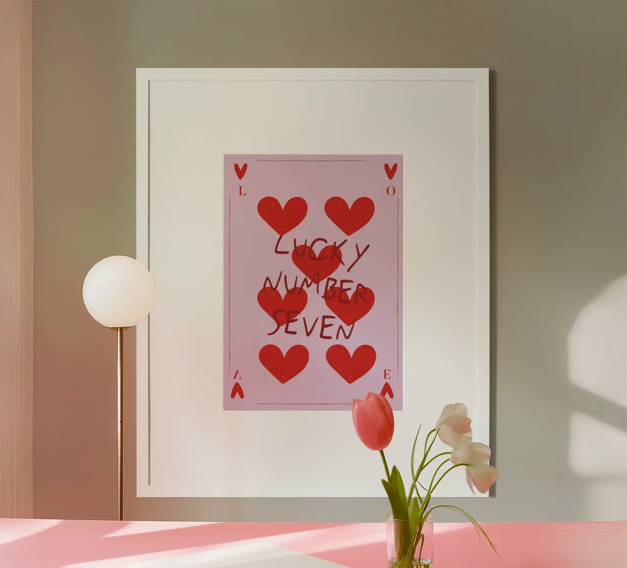 Lucky Number Seven poster da Retro Love