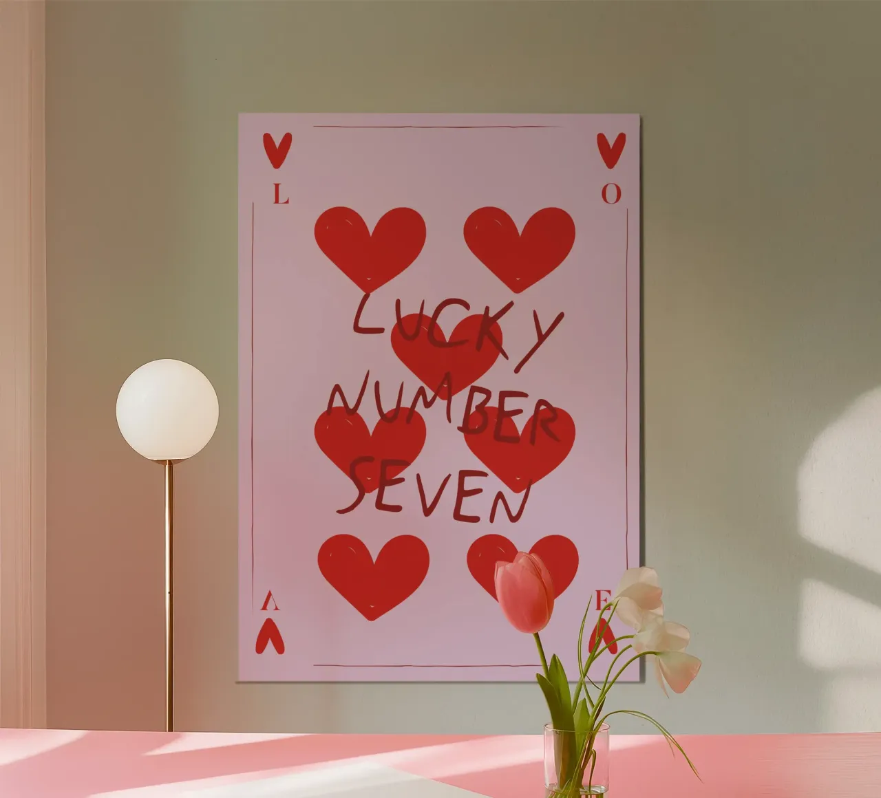 Lucky Number Seven poster da Retro Love