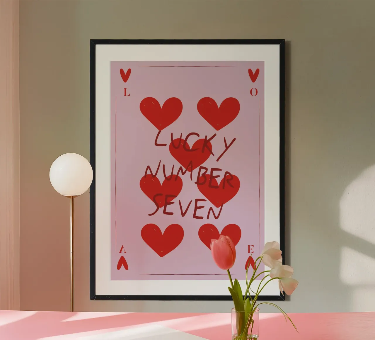 Lucky Number Seven poster da Retro Love