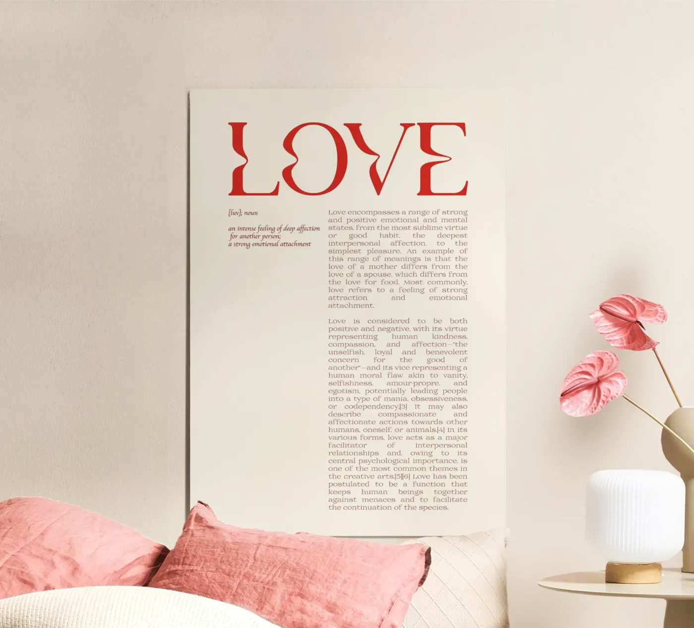 Love Definition poster da Retro Love