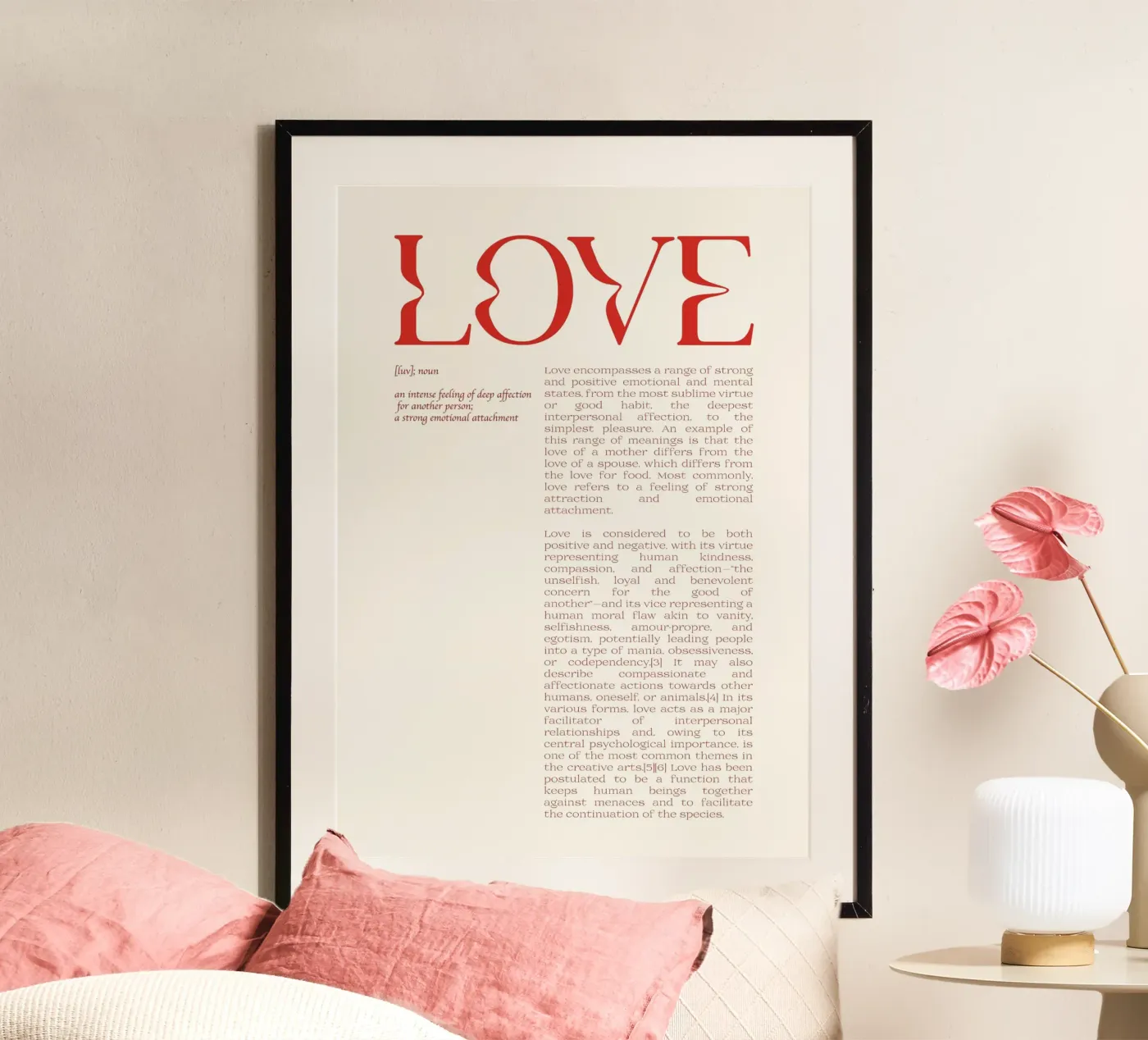 Love Definition poster da Retro Love