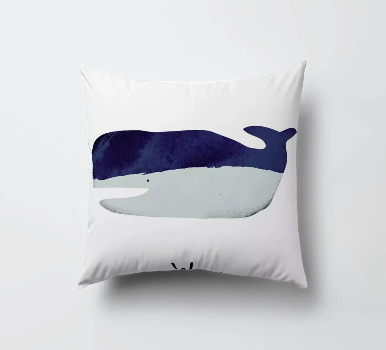 Whale cuscino da Little Flourishes