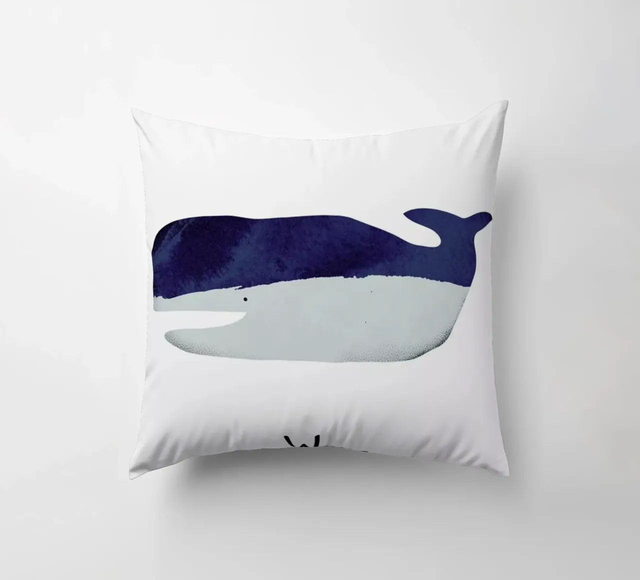 Whale cuscino da Little Flourishes