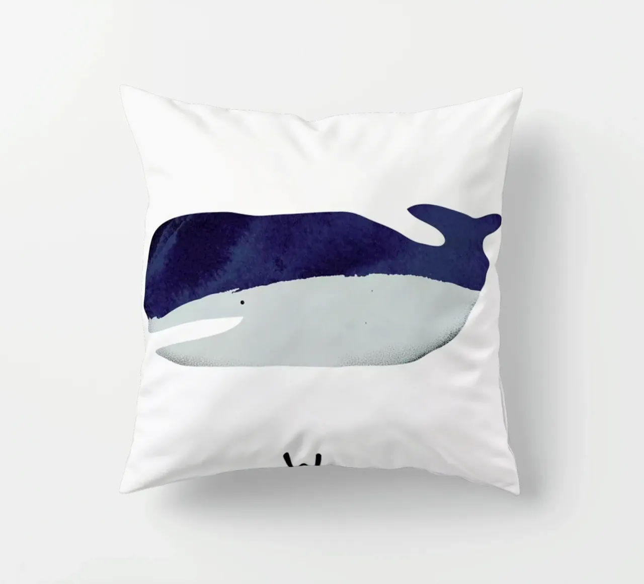 Whale cuscino da Little Flourishes