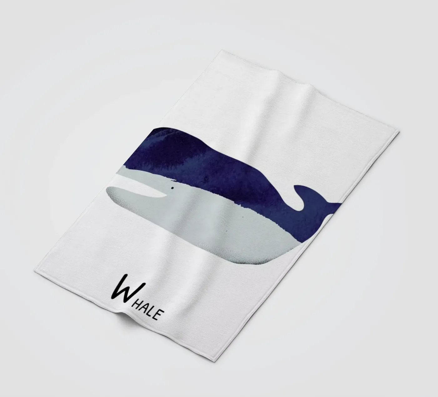 Whale fleecedeken van Little Flourishes