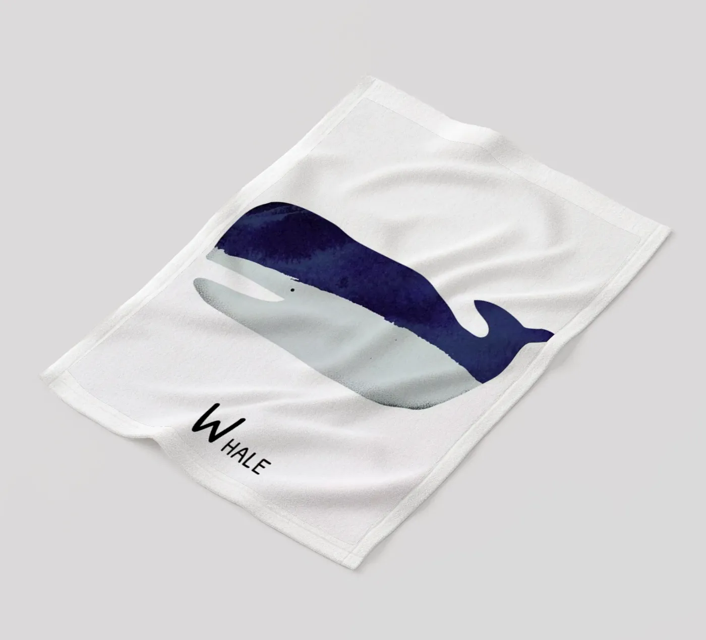 Whale fleecedeken van Little Flourishes