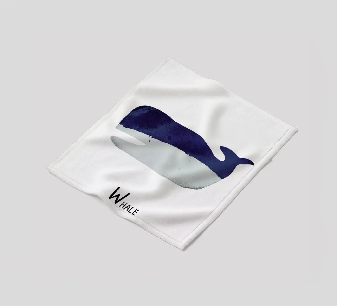 Whale fleecedeken van Little Flourishes