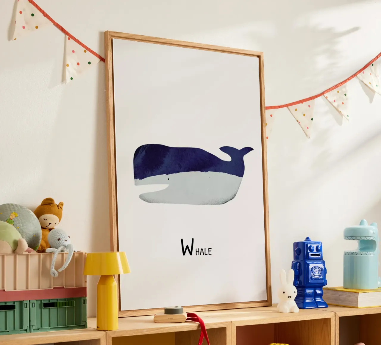 Whale acryl van Little Flourishes