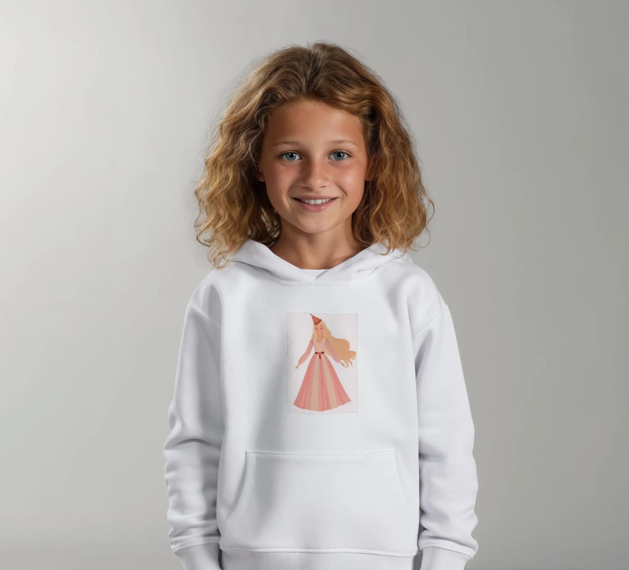 Princess Kinderkamer Muurkunst, Kinder Poster kinder hoodie van Little Lola