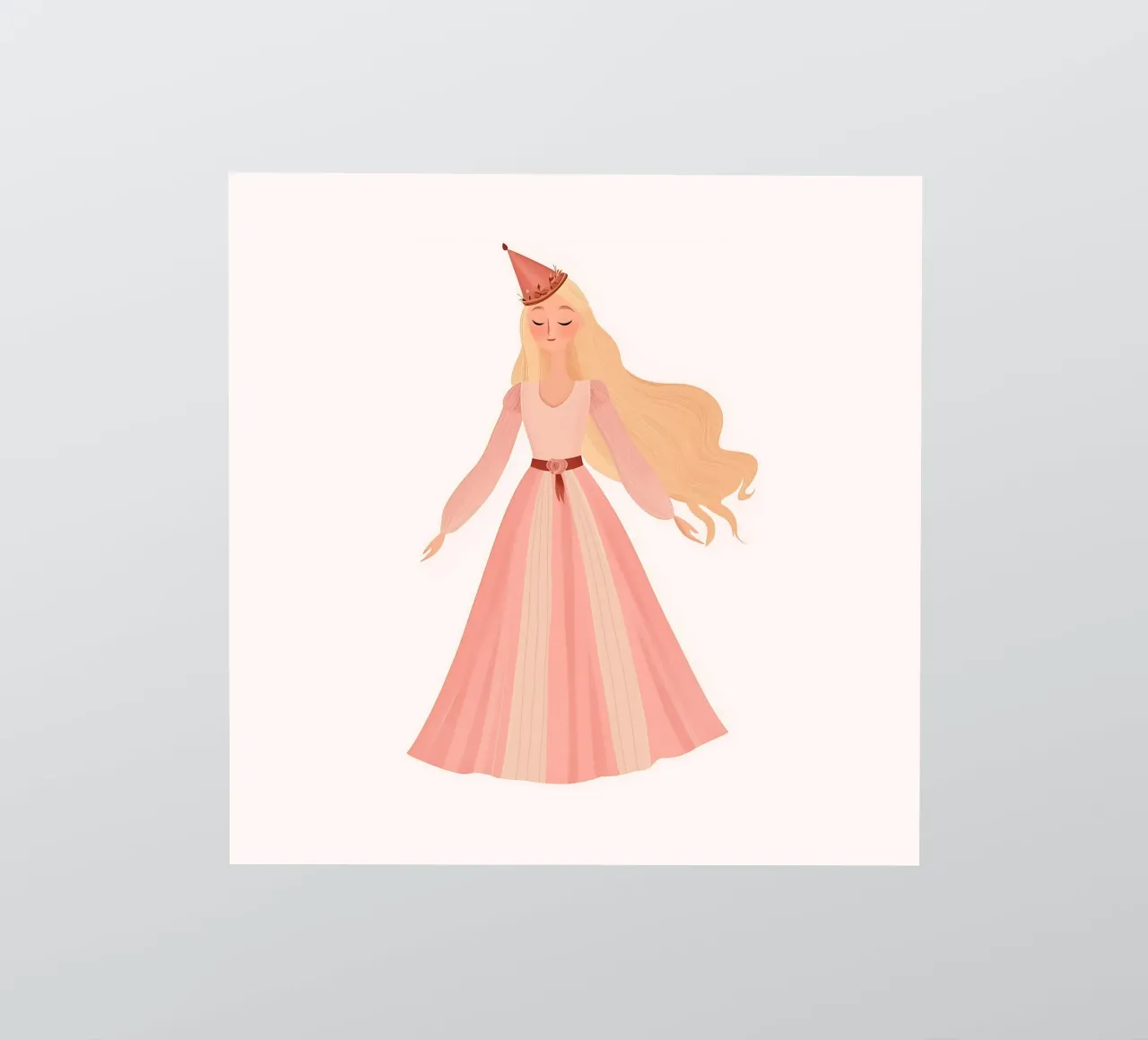 Princess Kinderkamer Muurkunst, Kinder Poster sticker van Little Lola