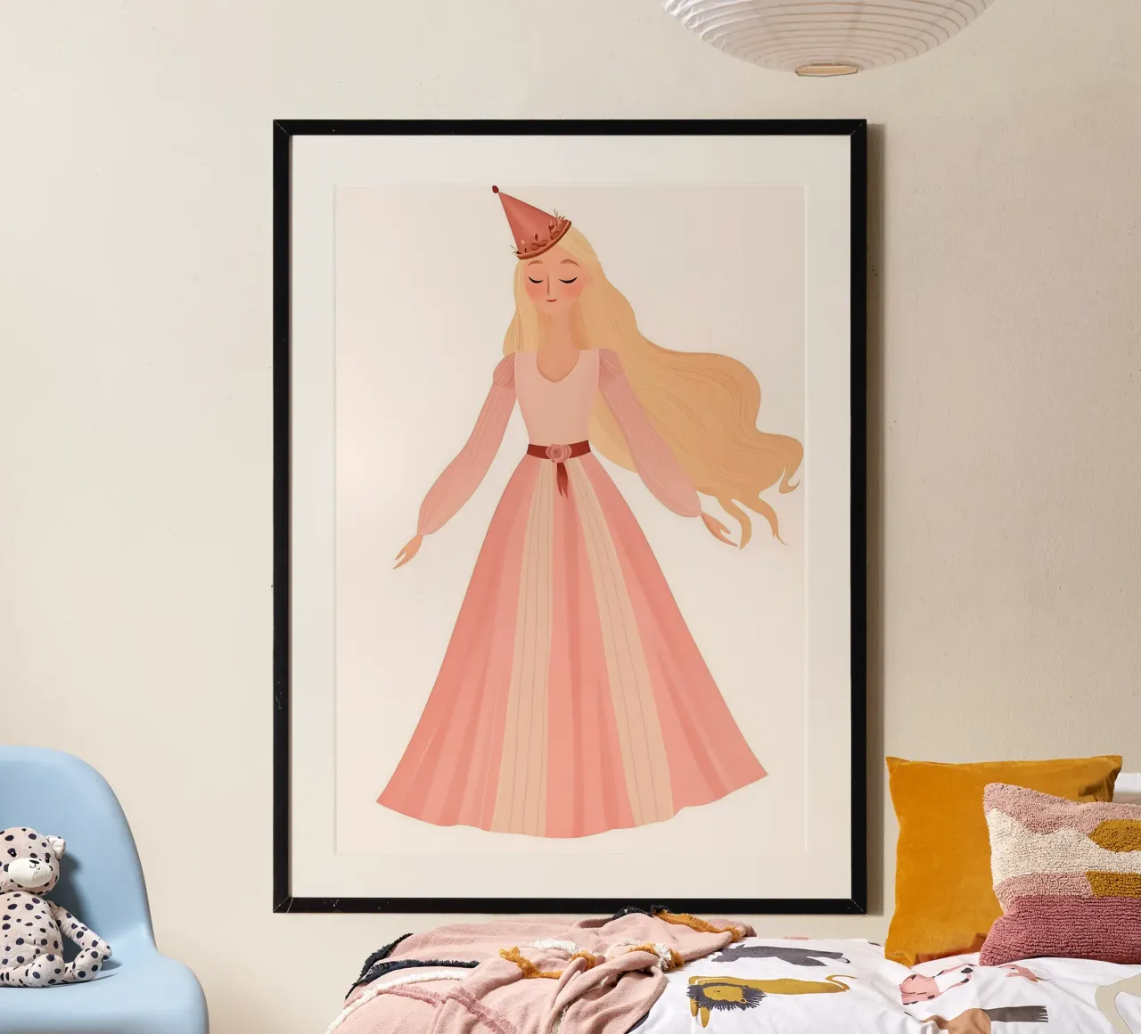 Princess Nursery Wall Art, Kids Poster hahnemühle by Little Lola