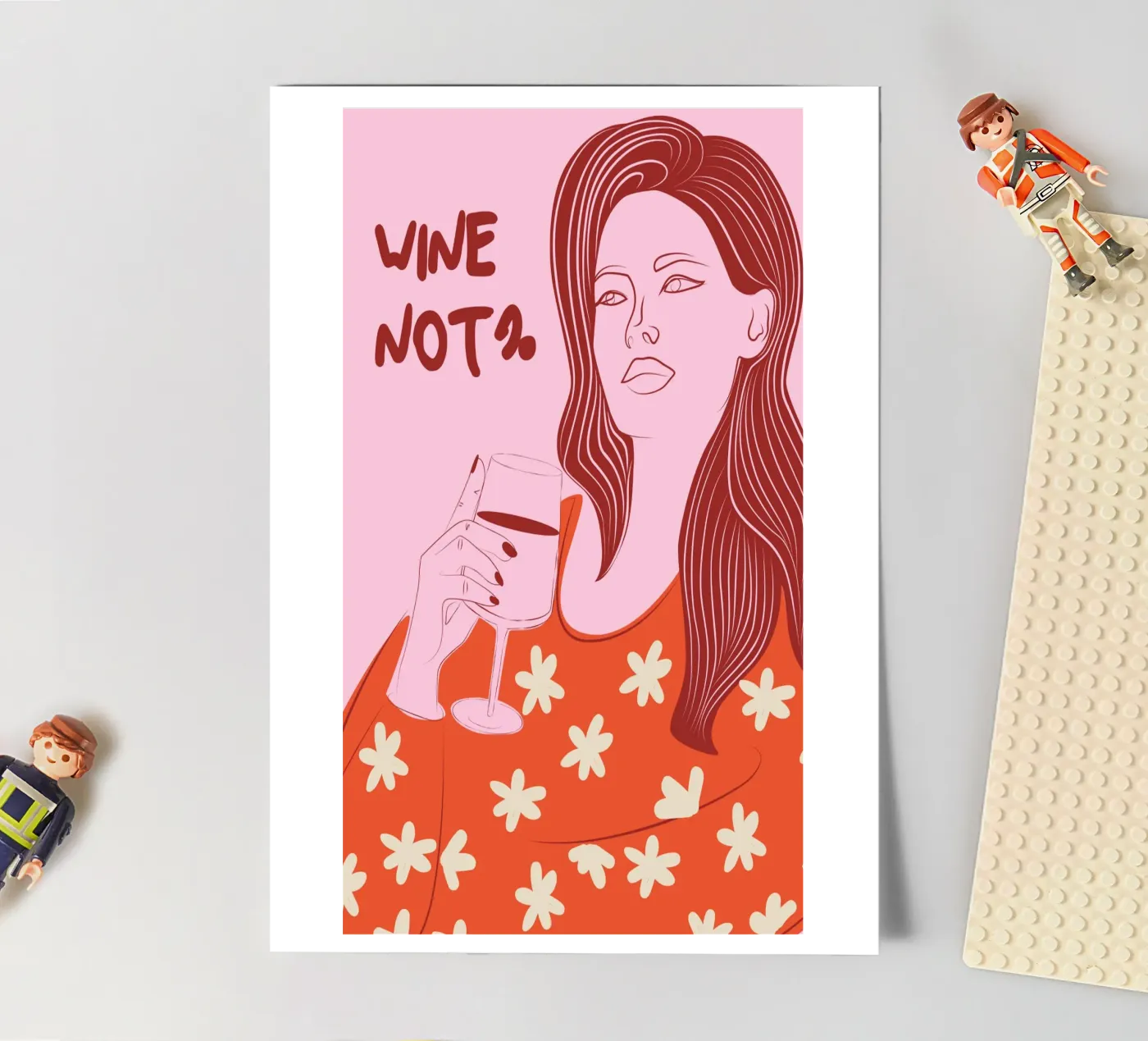 Wine Not? sticker sheet by Retro Love