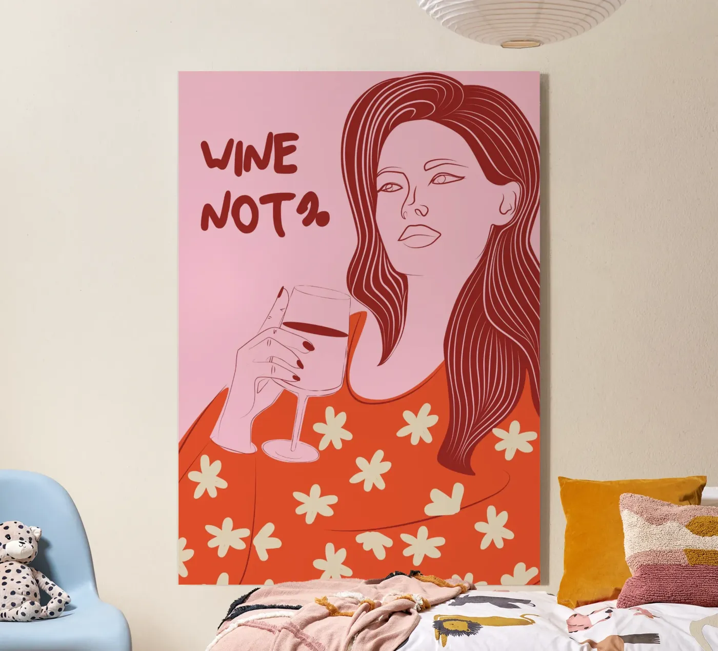 Wine Not? plexiglas de Retro Love