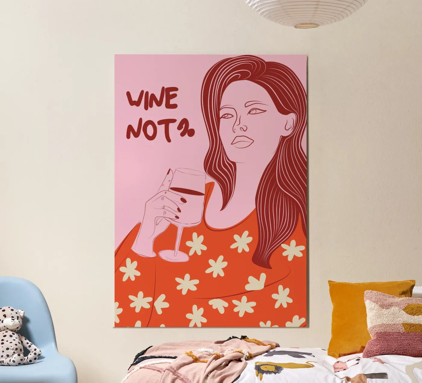 Wine Not? Poster von Retro Love