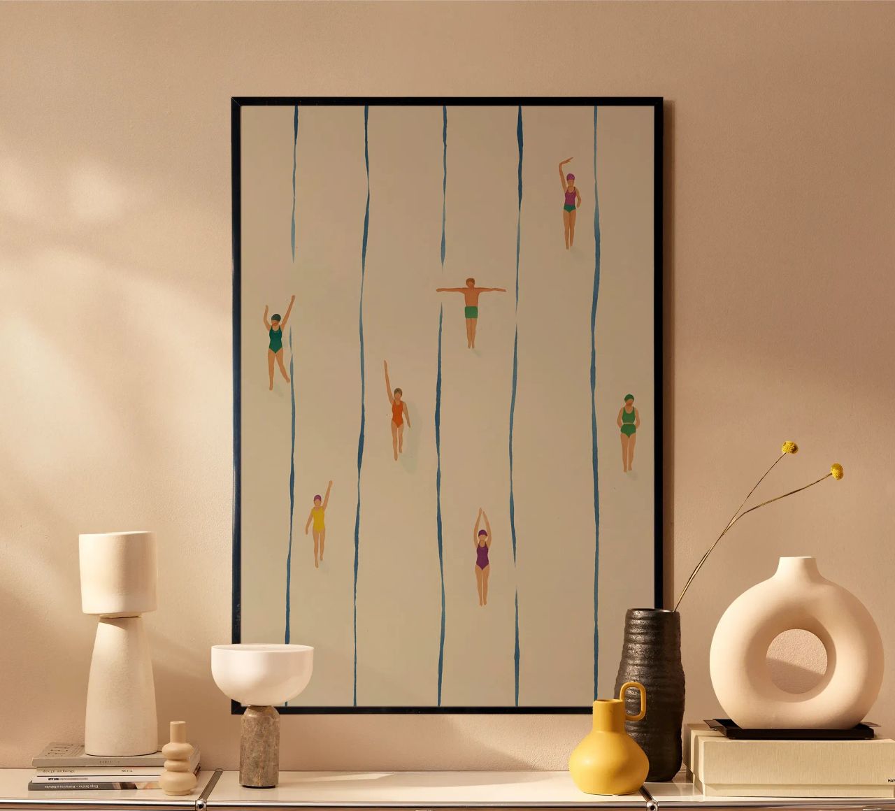 Swimming poster by NORDLICHT DESIGNS