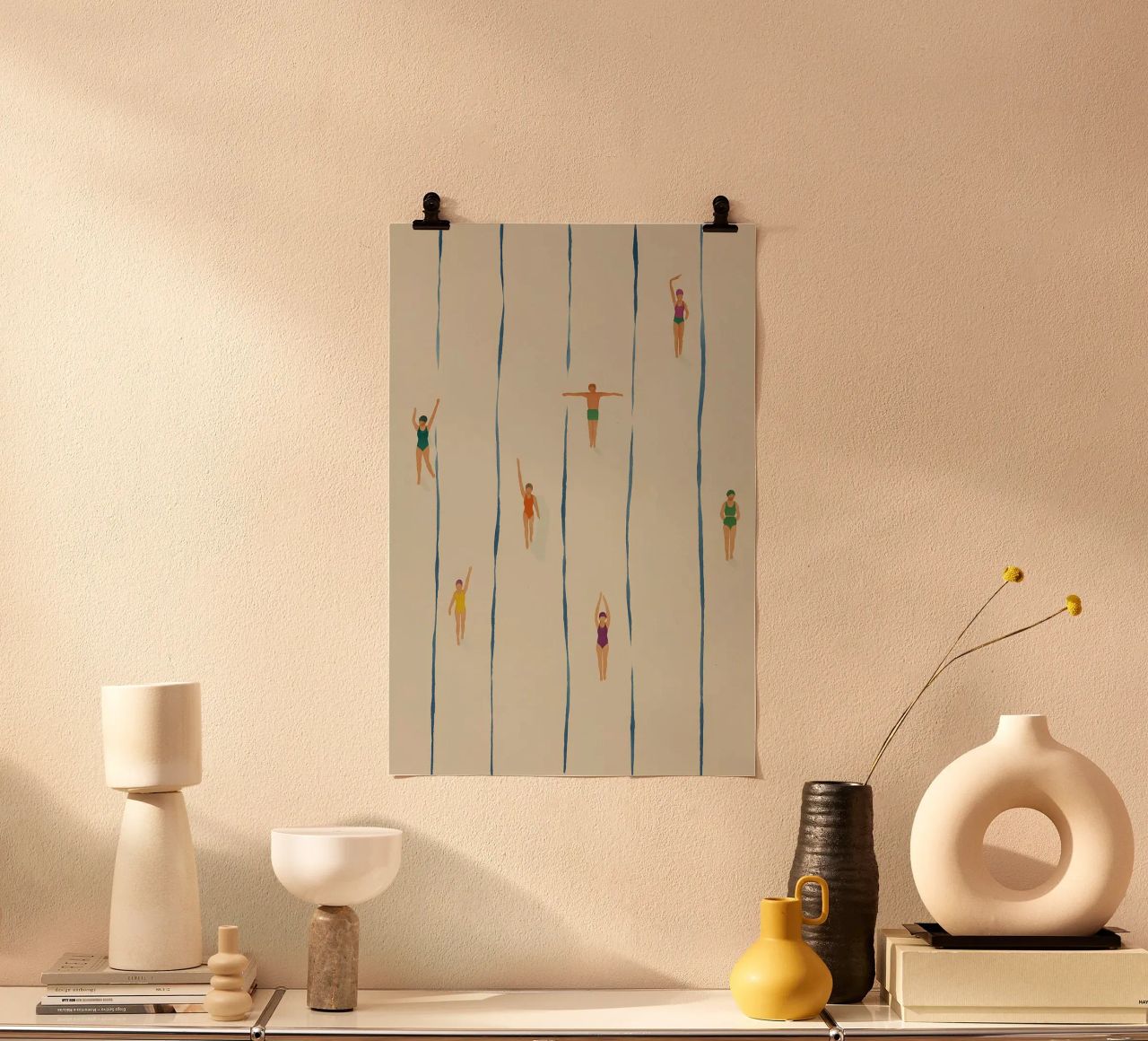 Swimming poster by NORDLICHT DESIGNS