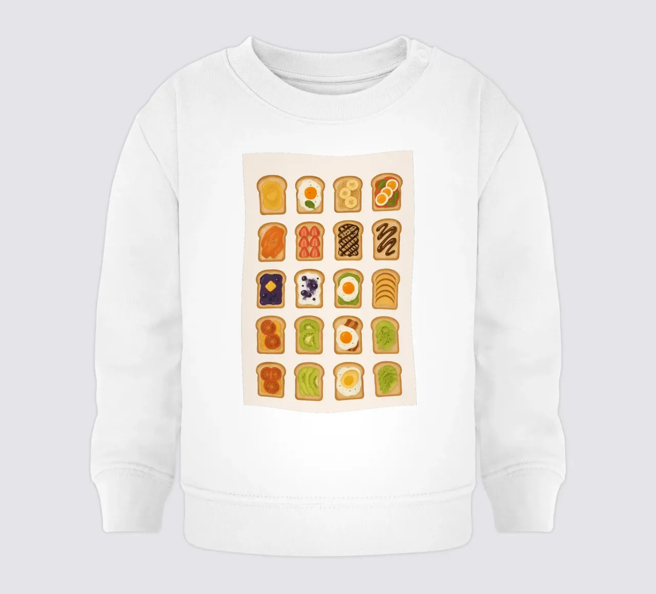 Toasts baby sweatshirt by NORDLICHT DESIGNS