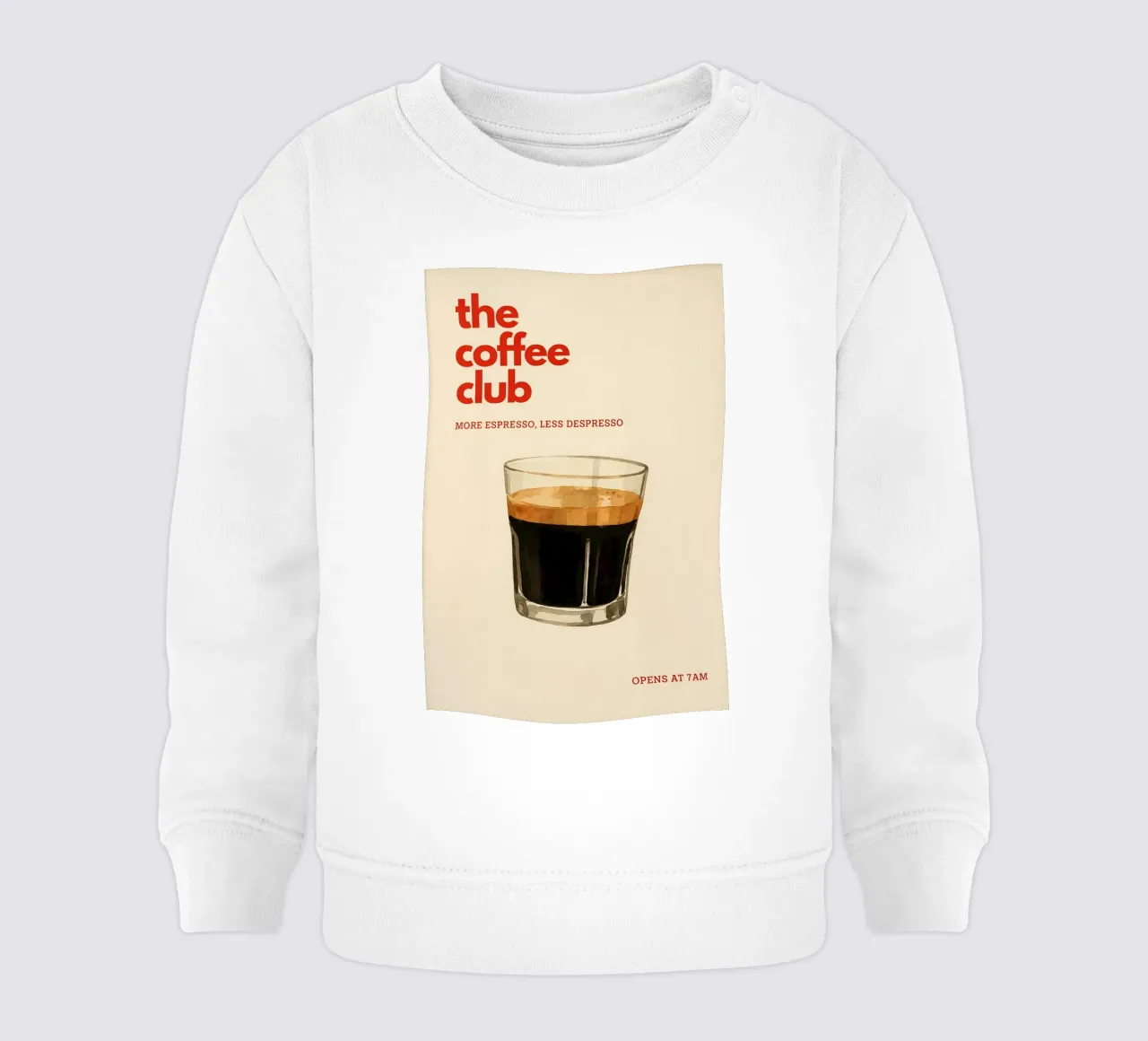 the Coffee Club felpa neonato da NORDLICHT DESIGNS