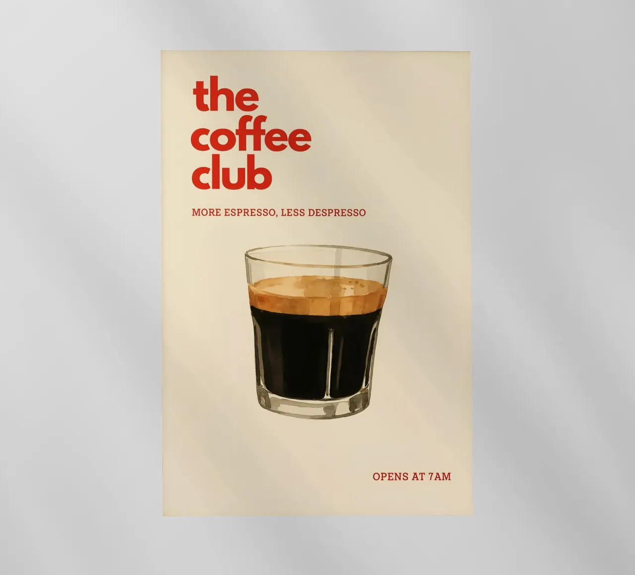 the Coffee Club pellicola backlit da NORDLICHT DESIGNS