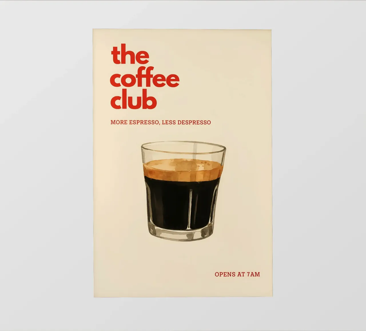 the Coffee Club pellicola backlit da NORDLICHT DESIGNS
