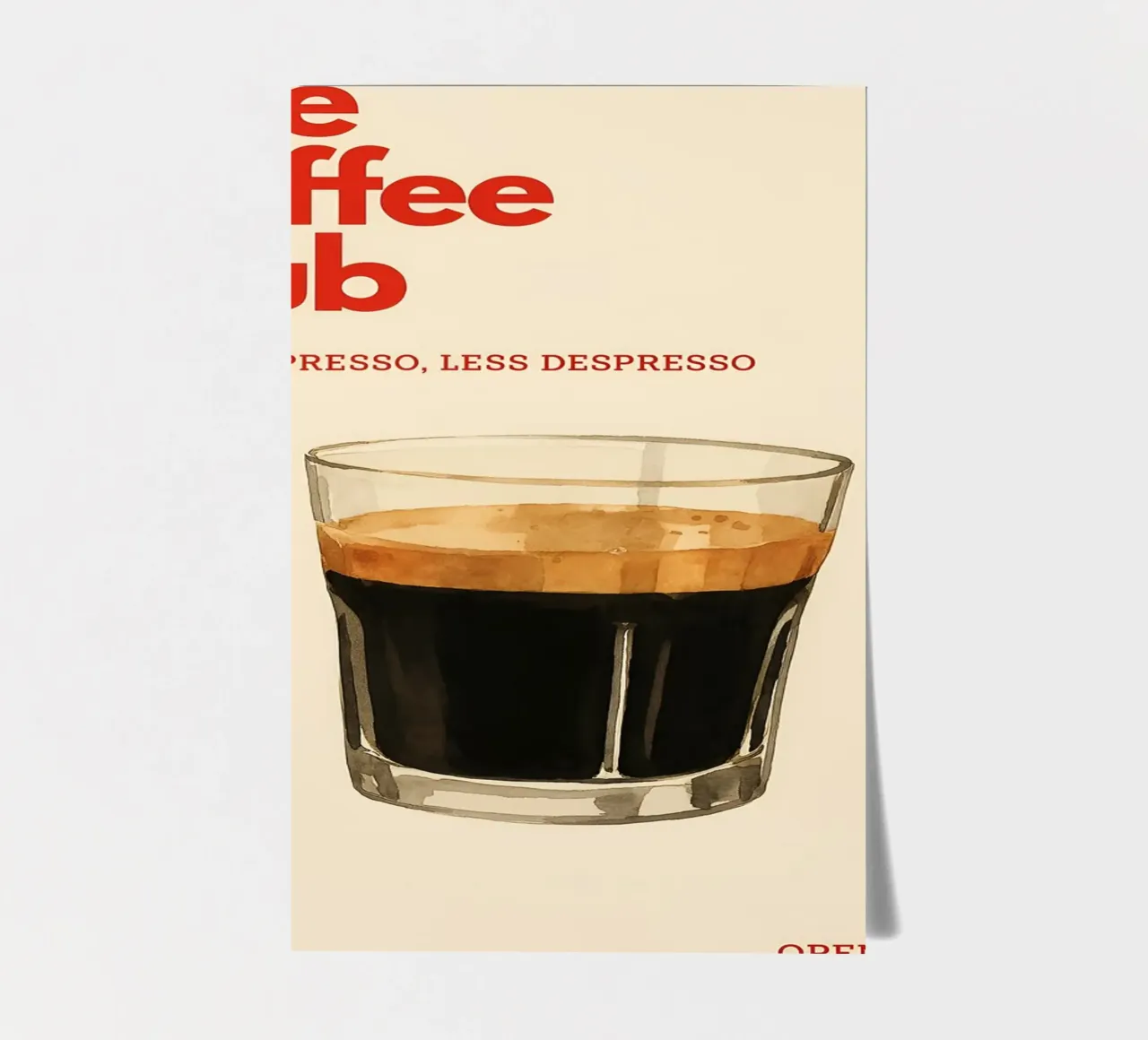 the Coffee Club foglio adesivo da NORDLICHT DESIGNS
