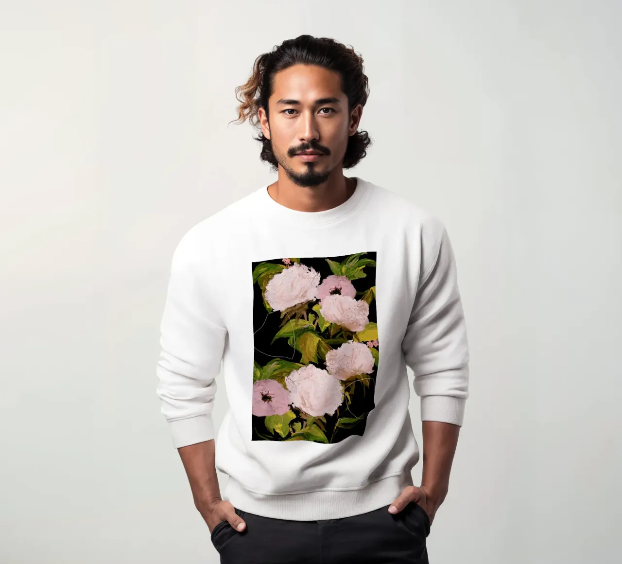 Peonies 2 felpa da Leigh Viner