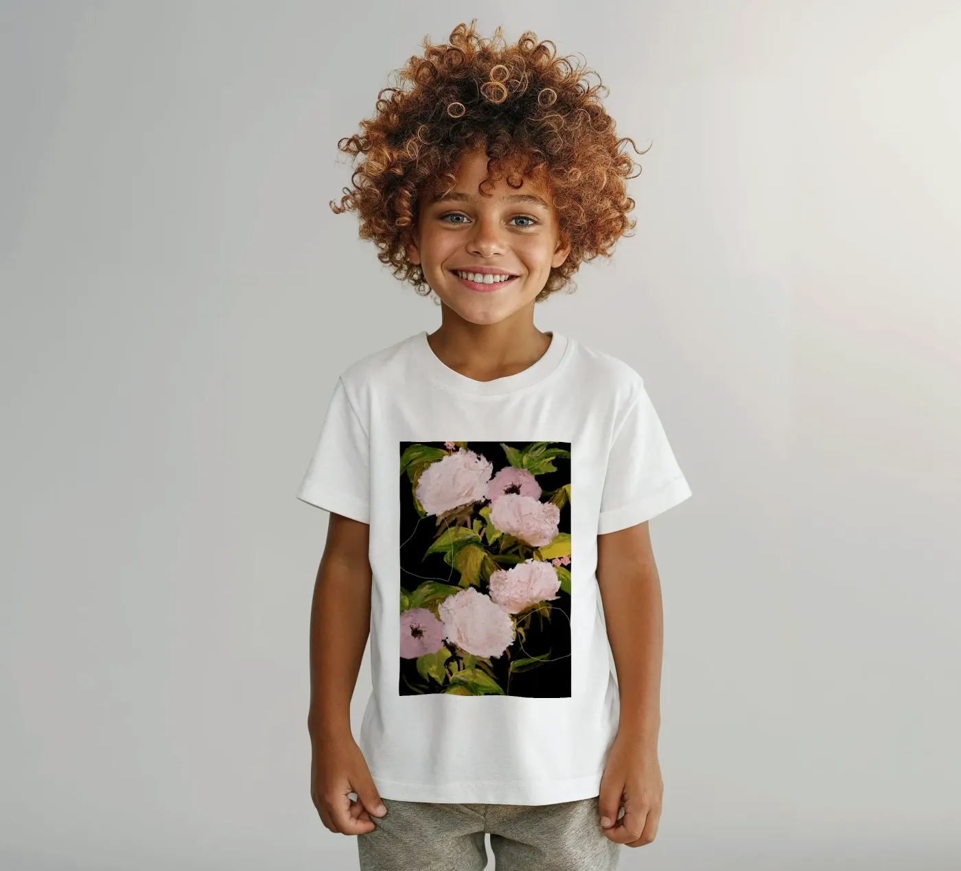 Peonies 2 t-shirt bambini da Leigh Viner