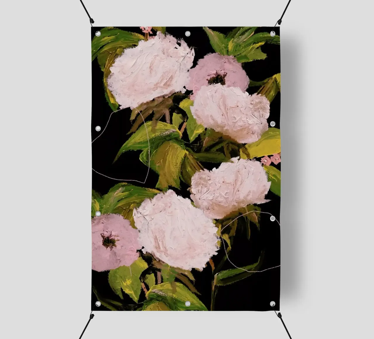 Peonies 2 telo in pvc da Leigh Viner