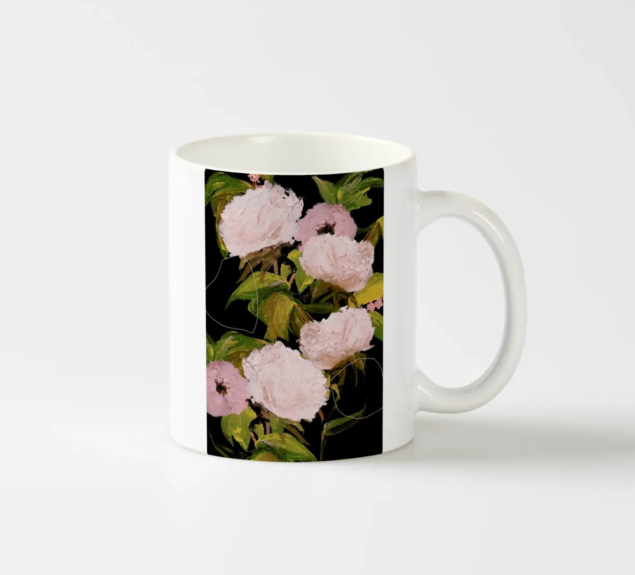 Peonies 2 tazza in ceramica da Leigh Viner