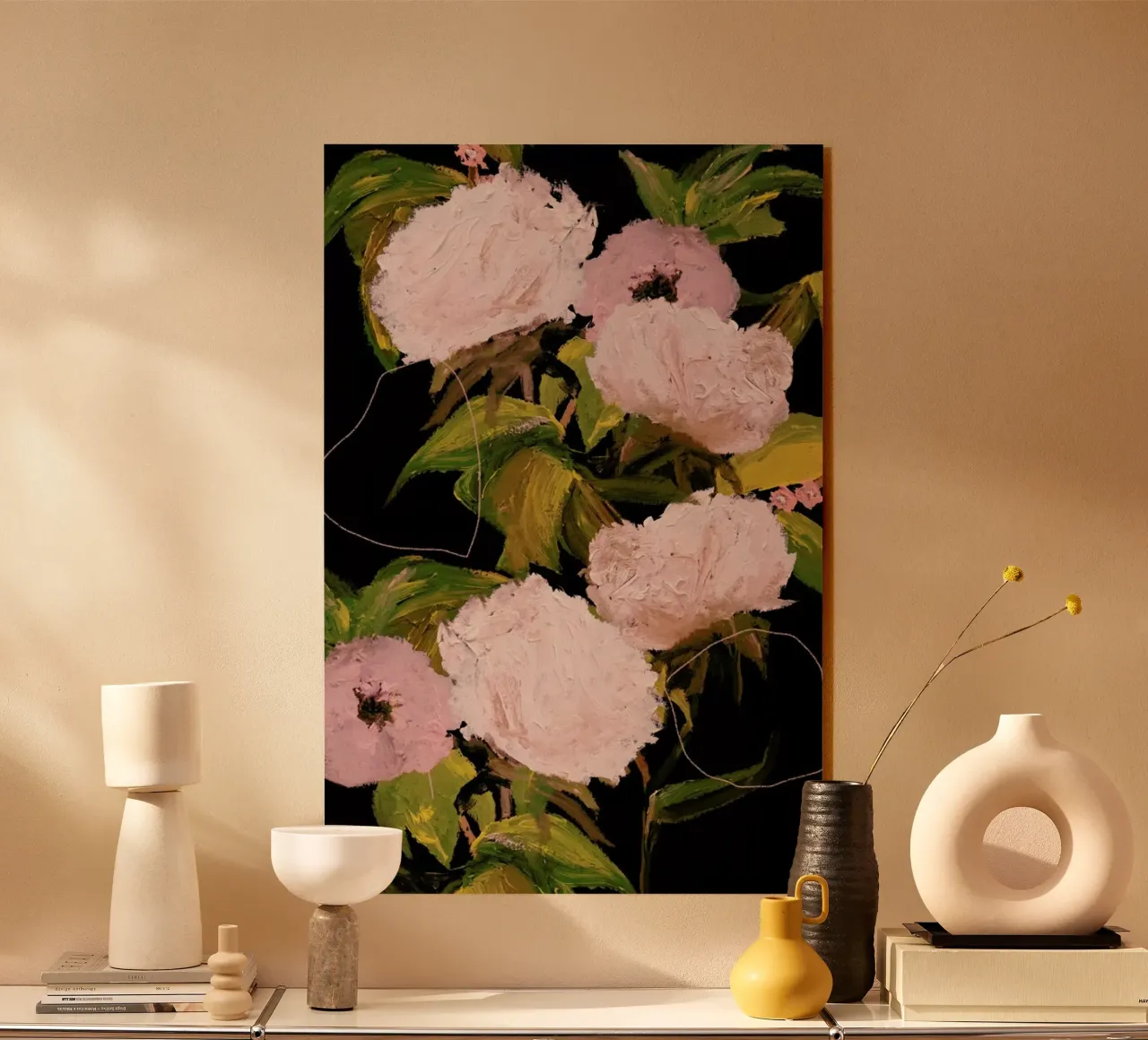 Peonies 2 plexiglass da Leigh Viner