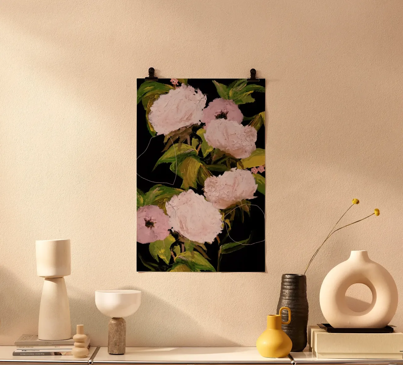 Peonies 2 poster da Leigh Viner