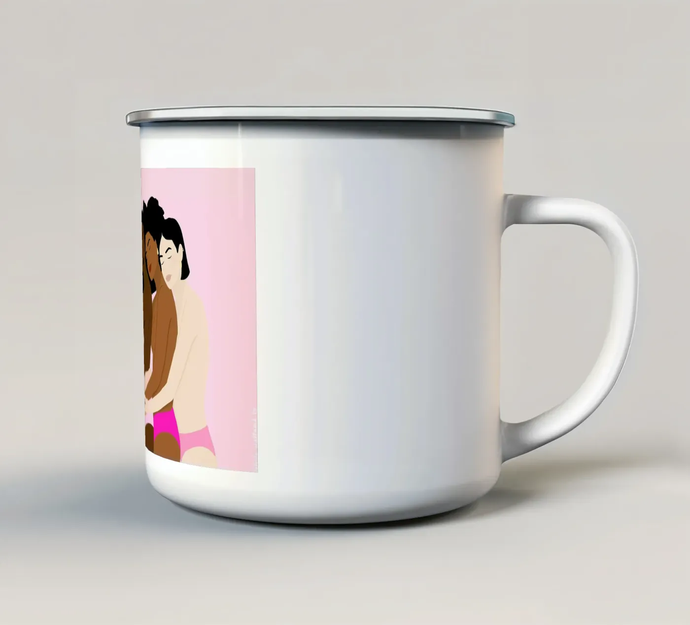 Unity Version 2 emaille mok van Céleste Wallaert