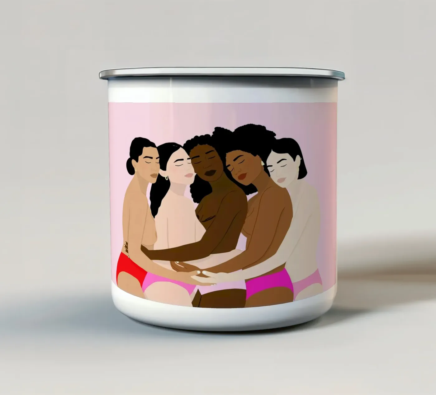 Unity Version 2 emaille mok van Céleste Wallaert