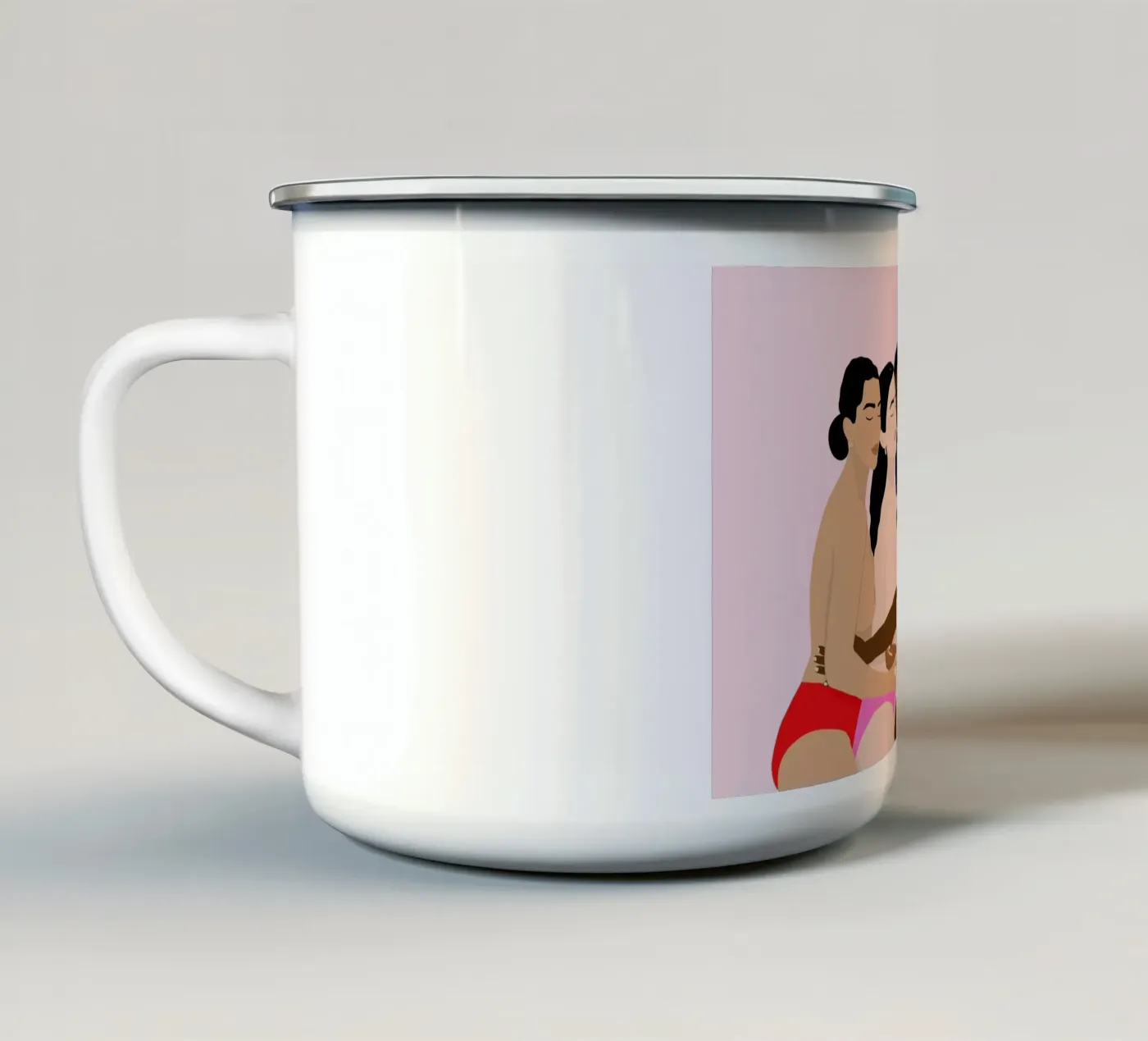 Unity Version 2 emaille mok van Céleste Wallaert