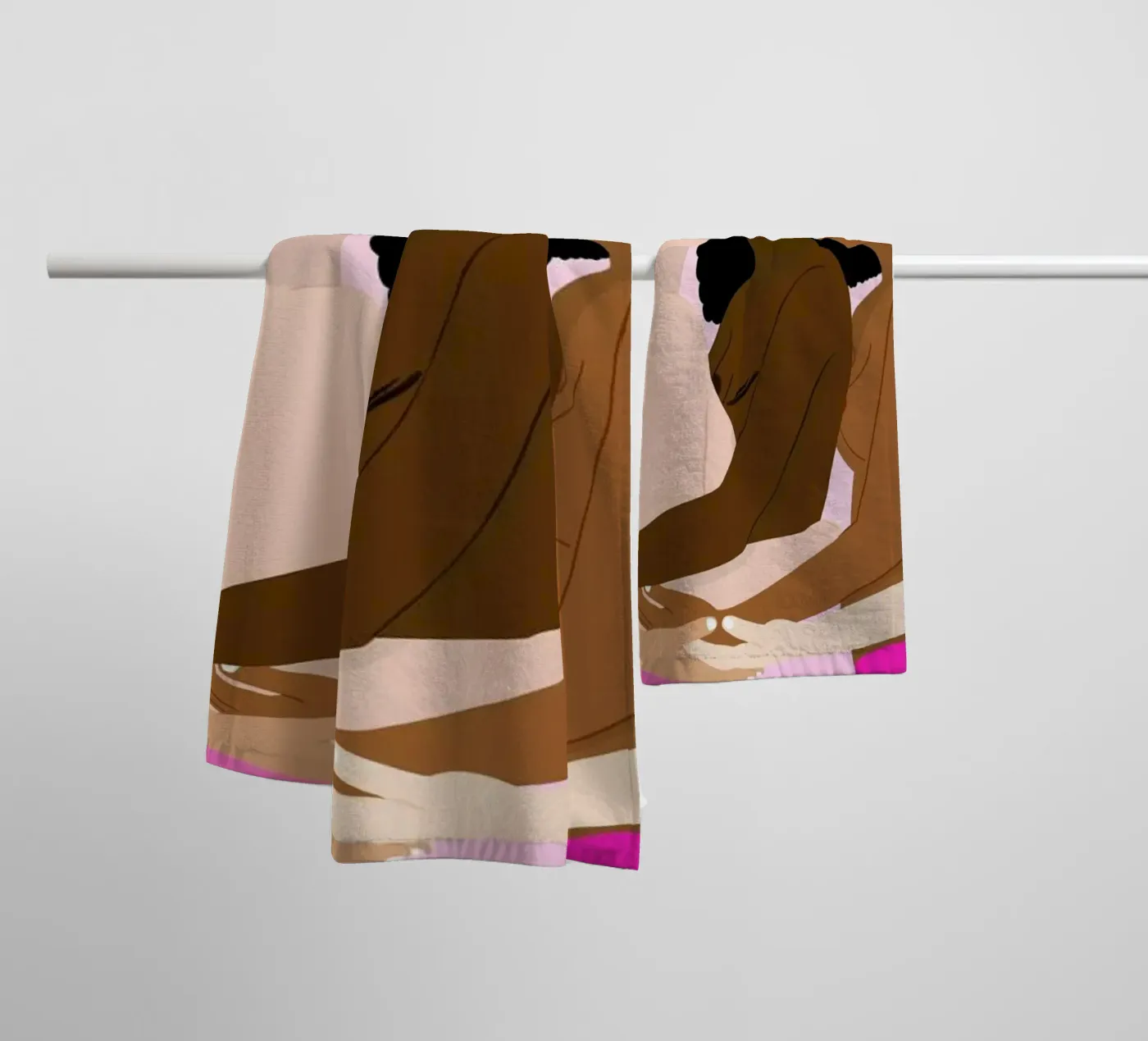 Unity Version 2 badhanddoek van Céleste Wallaert