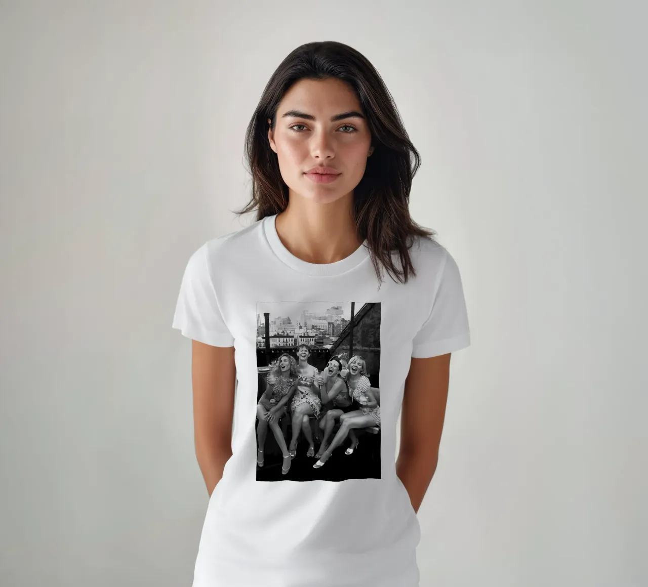 Rooftop Party scena iconica vintage Arte t-shirt da kembangross