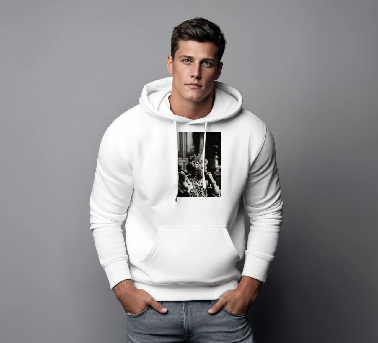 Funny Bathroom Vintage Queen Meme Art sweat à capuche de kembangross