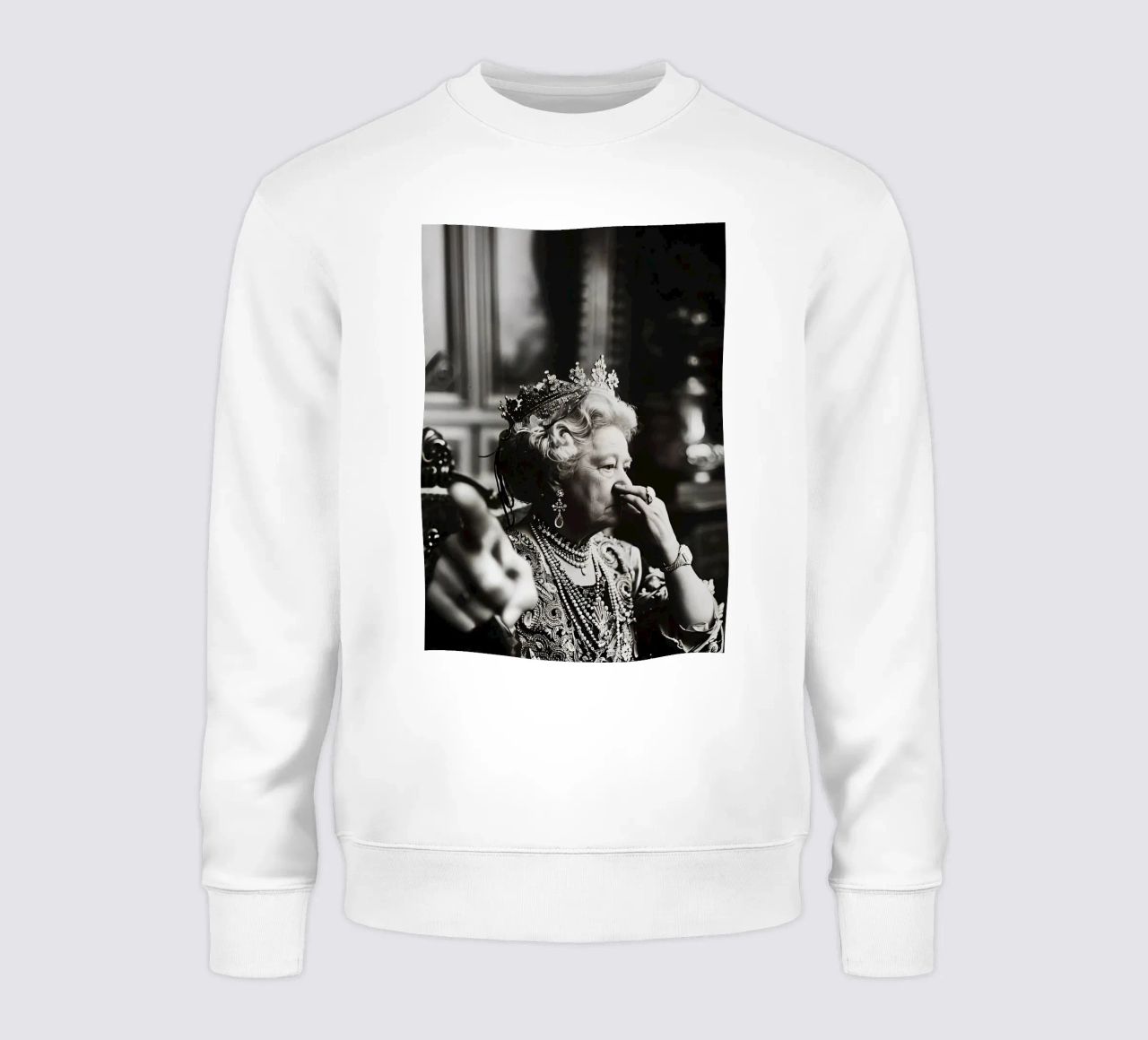 Funny Bathroom Vintage Queen Meme Art sweat de kembangross