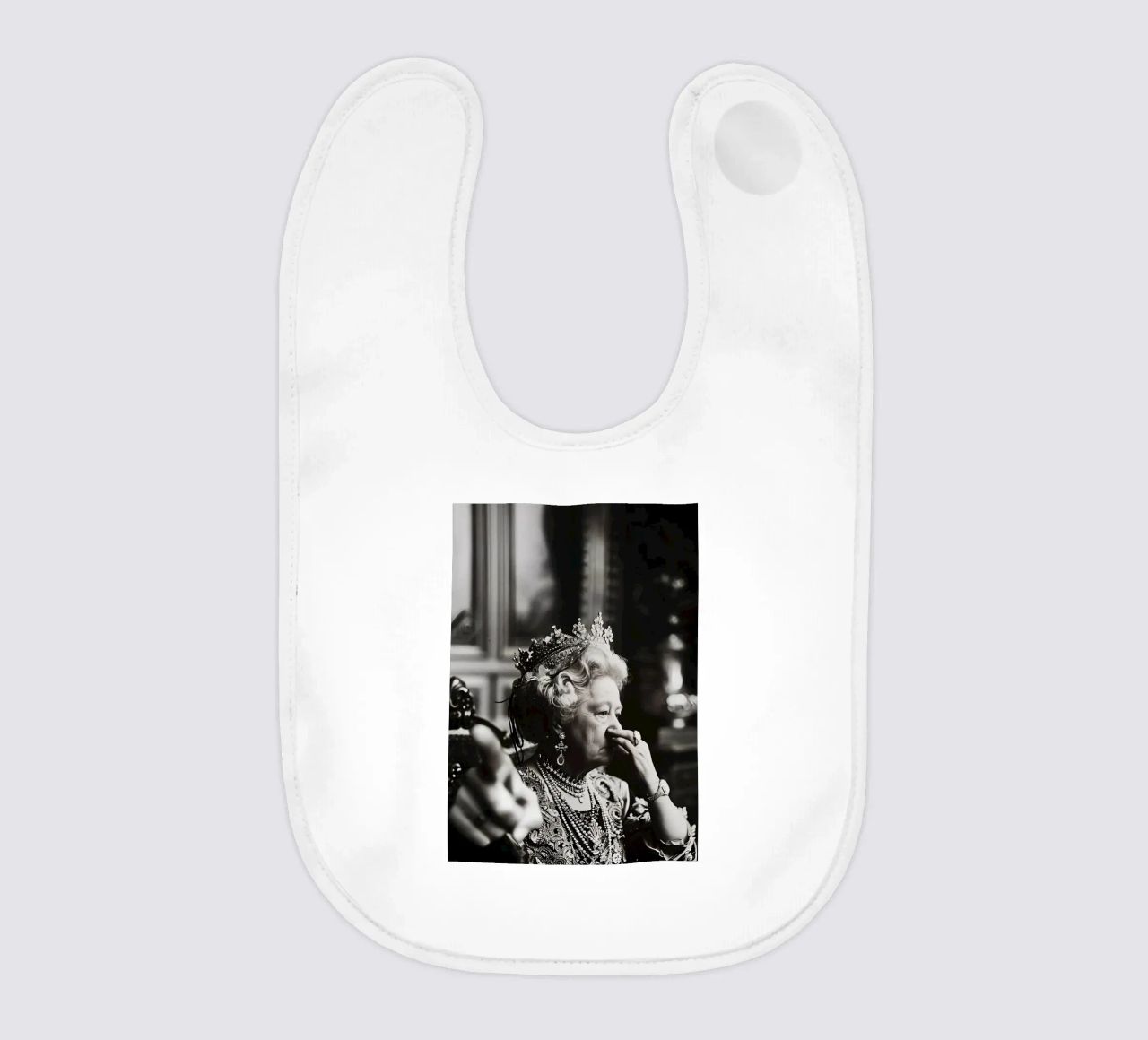 Funny Bathroom Vintage Queen Meme Art bavoir de kembangross