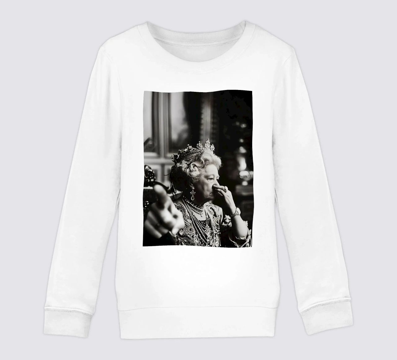 Funny Bathroom Vintage Queen Meme Art sweat enfant de kembangross