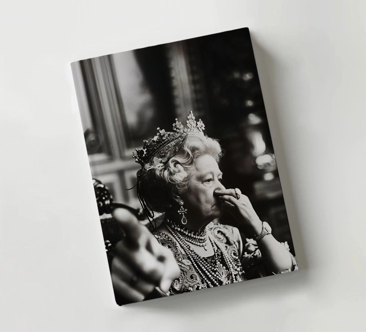 Funny Bathroom Vintage Queen Meme Art carnet de notes de kembangross